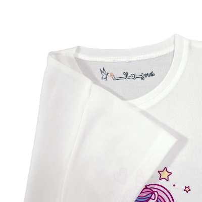 تی شرت بچگانه پرمانه طرح یونیکورن کد pmt.3358