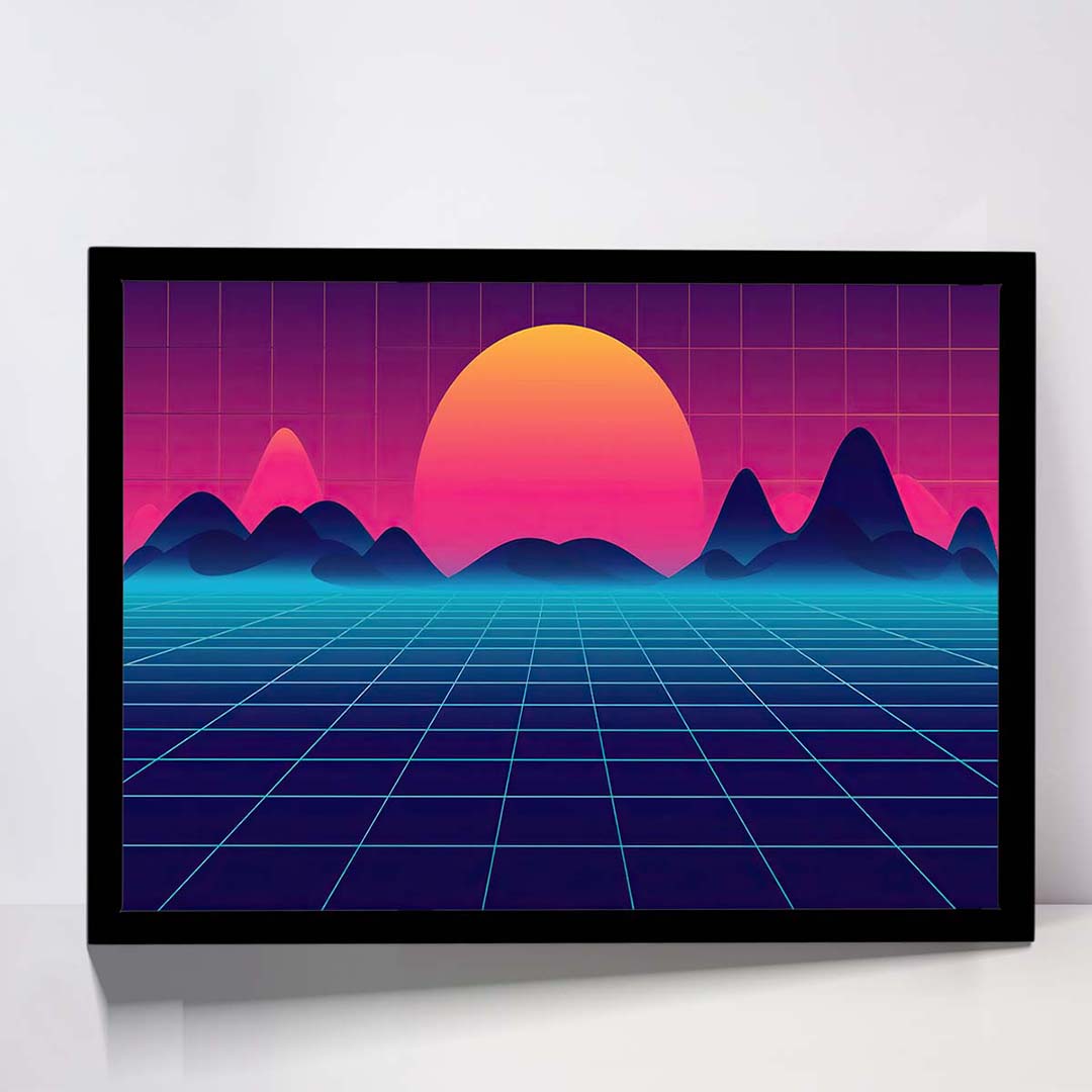 تابلو مدل retro synthwave کد F-15025