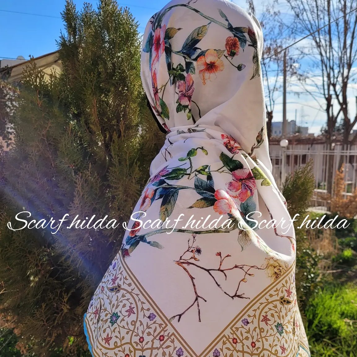 روسری نخ ابریشم گارزا