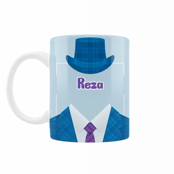 ماگ رژارت مدل اسم رضا