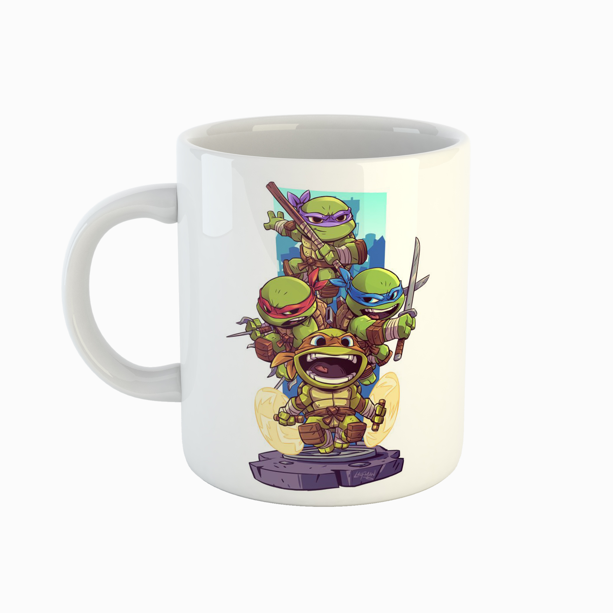 ماگ طرح لاکپشت های نینجا مدل tmnt کد 08