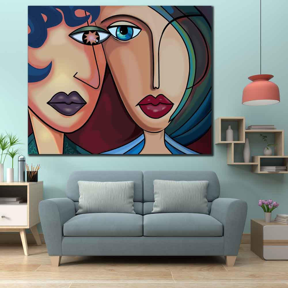 تابلو بوم طرح چهره مدل SG-06786