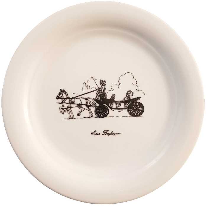 پیش دستی سارا باقرپور مدل Stroller99 مجموعه 6 عددی