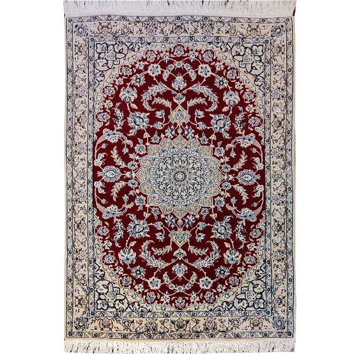 فرش دستبافت دو متری طرح نایین کد SH 81