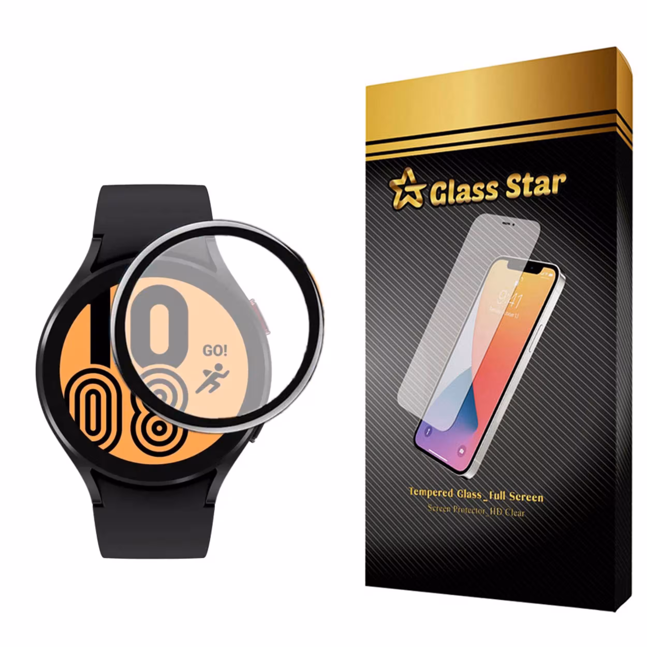 محافظ صفحه نمایش نانو گلس استار مدل PMGA مناسب برای ساعت هوشمند سامسونگ Galaxy Watch 4 42mm 