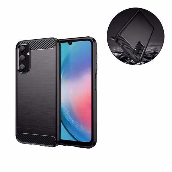 قاب فیبر کربنی سامسونگ Samsung Galaxy A25 Rugged Armor Fiber Carbon
