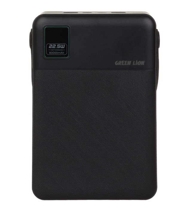 پاور بانک 22.5W گرین لاین مدل GNTHU80KPBBK ظرفیت 80000 میلی آمپر ساعت