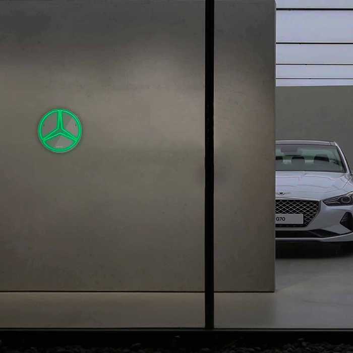 چراغ دیواری نئون دیزاین طرح Benz_GR