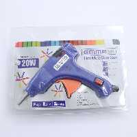 تفنگ چسب حرارتی مارک emma توان 20 وات رنگ آبی کد 30756