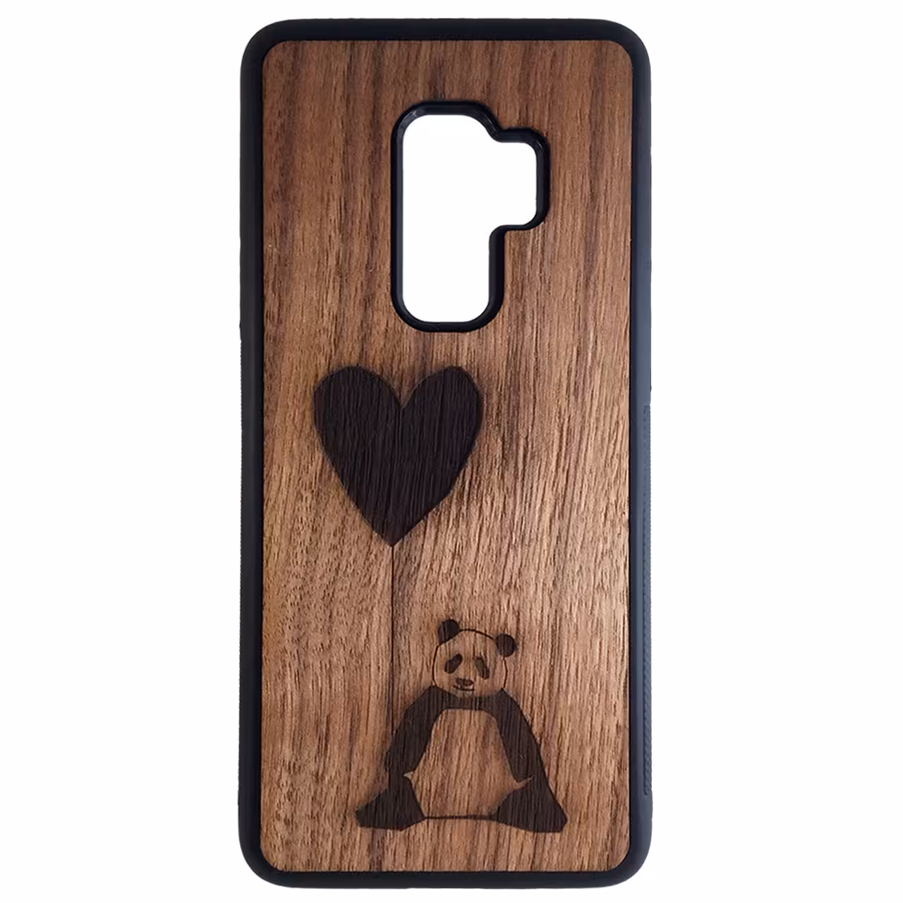 کاور طرح پاندا و قلب کد 6836 مناسب برای گوشی موبایل سامسونگ Galaxy s9