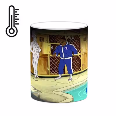 ماگ حرارتی کاکتی طرح کارتون Mike Tyson Mysteries مدل mgh22741