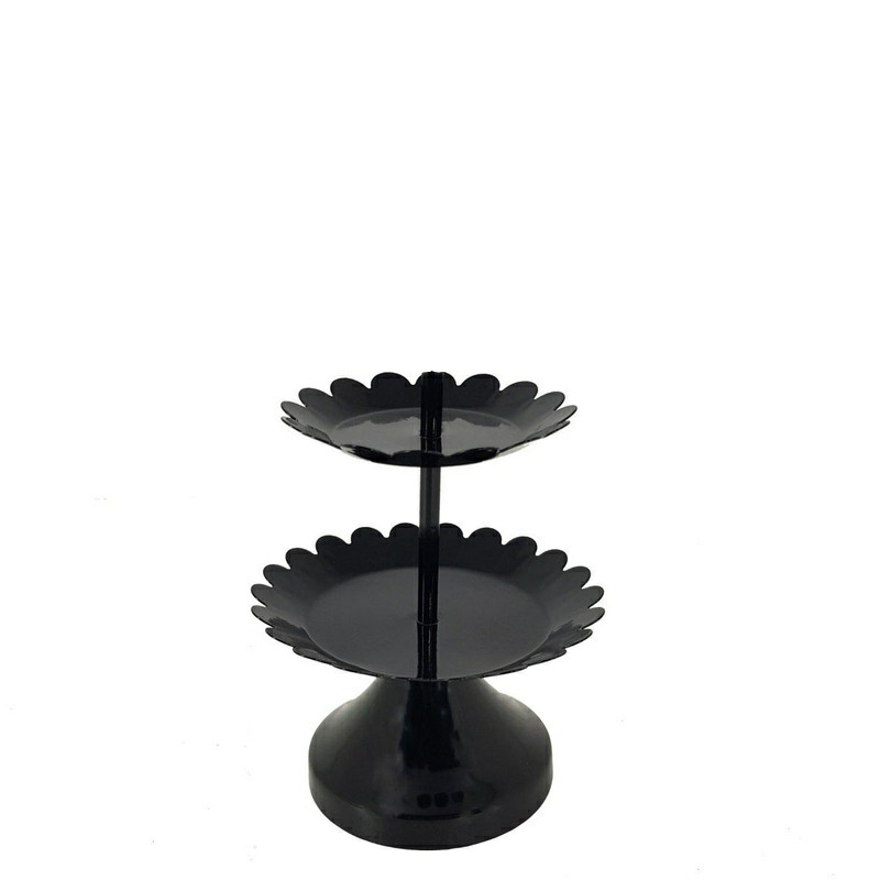 خرما خوری مزه خوری زیتون خوری فلزی مشکی غرفه نارنجی