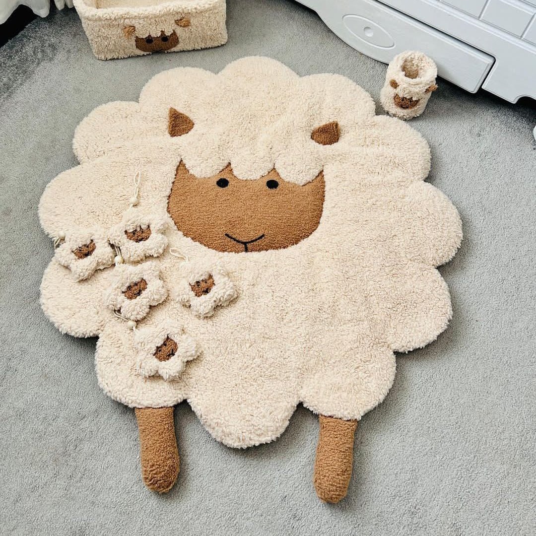 فرشینه ببعی 90سانتی فرشینه اتاق کودک (پس کرایه)