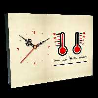 ساعت رومیزی تایپوگرافی فارسی طرح J 6