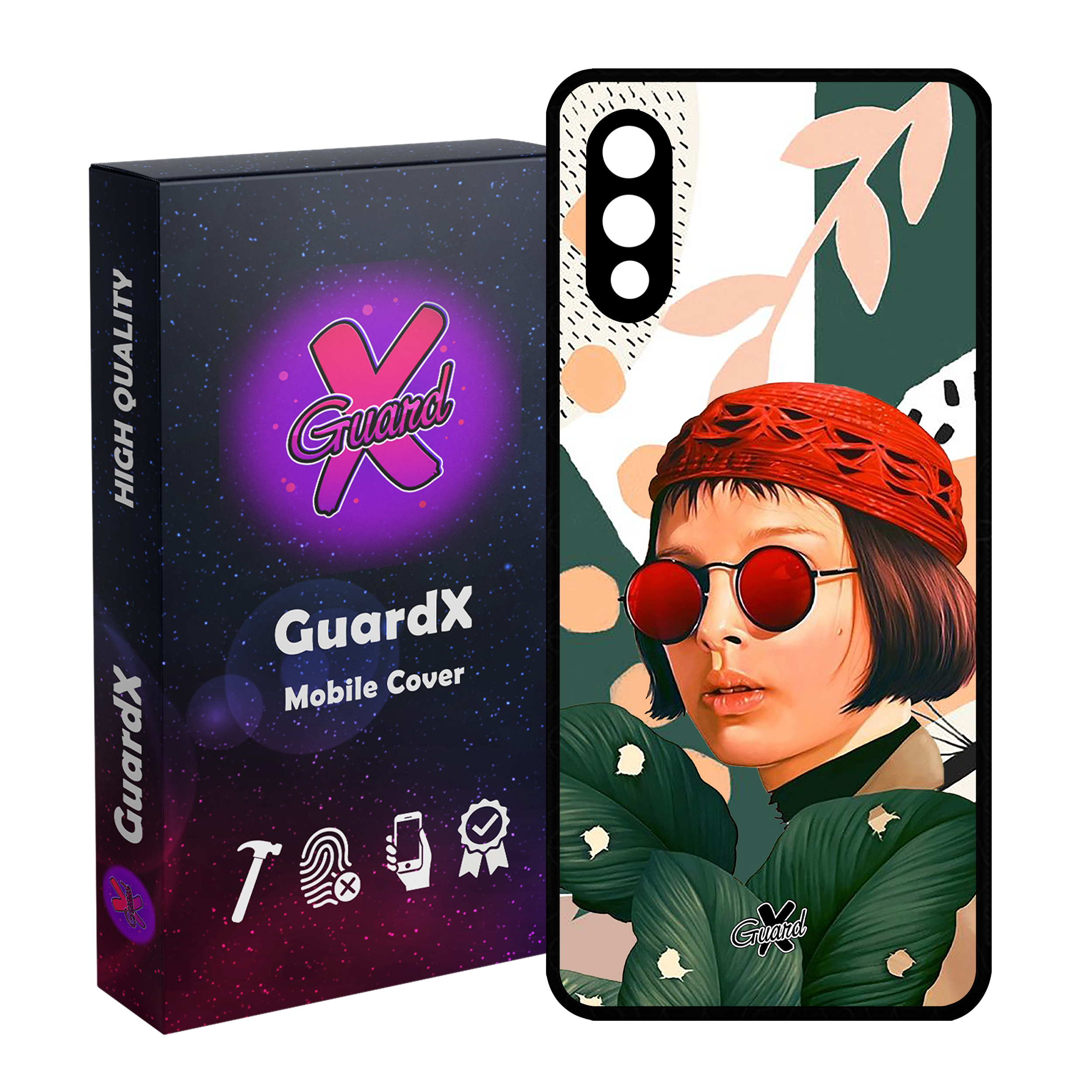 کاور گارد ایکس طرح ماتیلدا مدل Glass10341 مناسب برای گوشی موبایل سامسونگ Galaxy A02 / M02