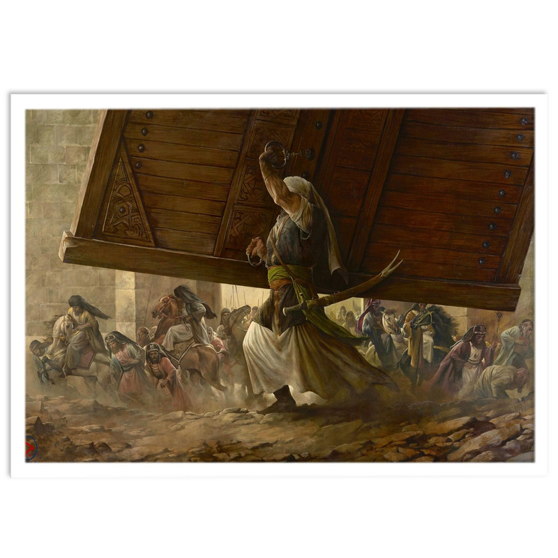 تابلو نوری بکلیت طرح نقاشی تاریخی و حماسی مدل W-14127 | دنیای قاب