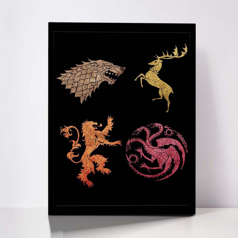 تابلو مدل Game of Thrones کد S-2261 | دنیای قاب