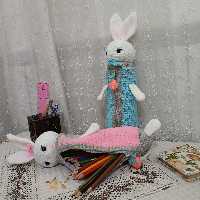 جامدادی خرگوش ملوس در رنگ بندی سفارشی