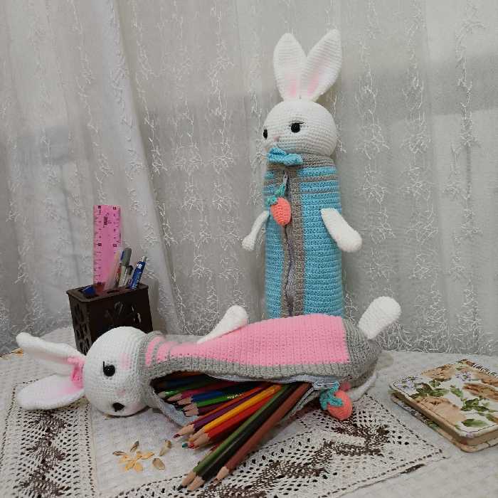 جامدادی خرگوش ملوس در رنگ بندی سفارشی