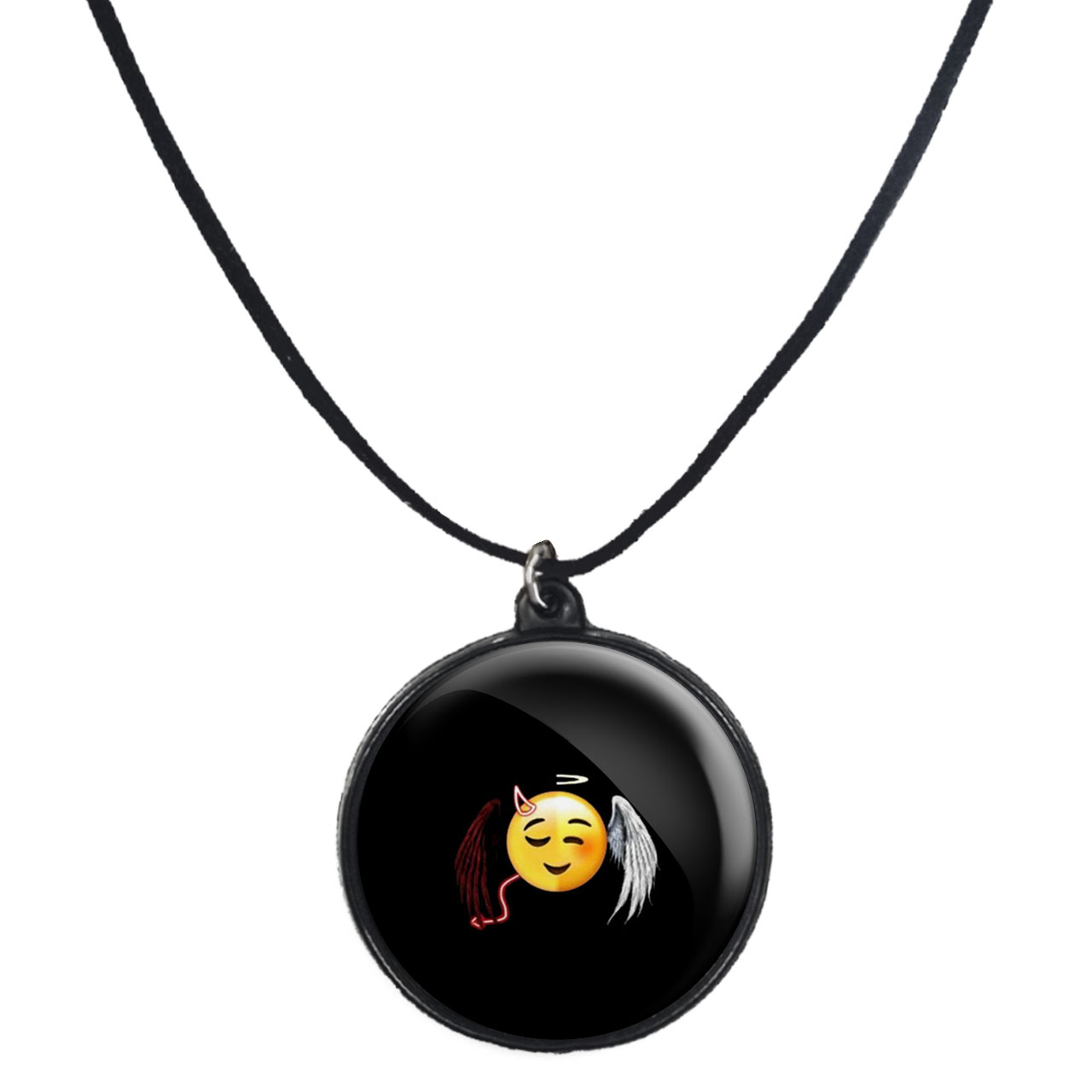 گردنبند پرمانه طرح ایموجی کد pmb.31595مدل دو طرفه