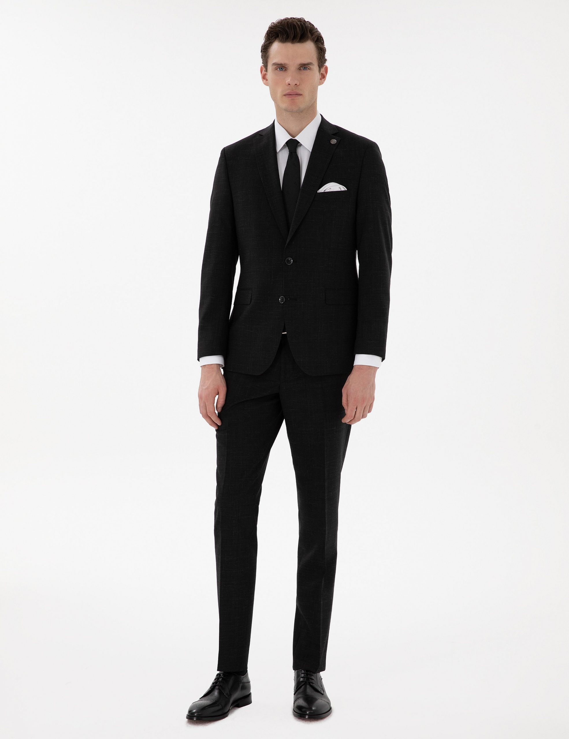 کت و شلوار مردانه مشکی پیرکاردین - فروشگاه لباس شهرمون