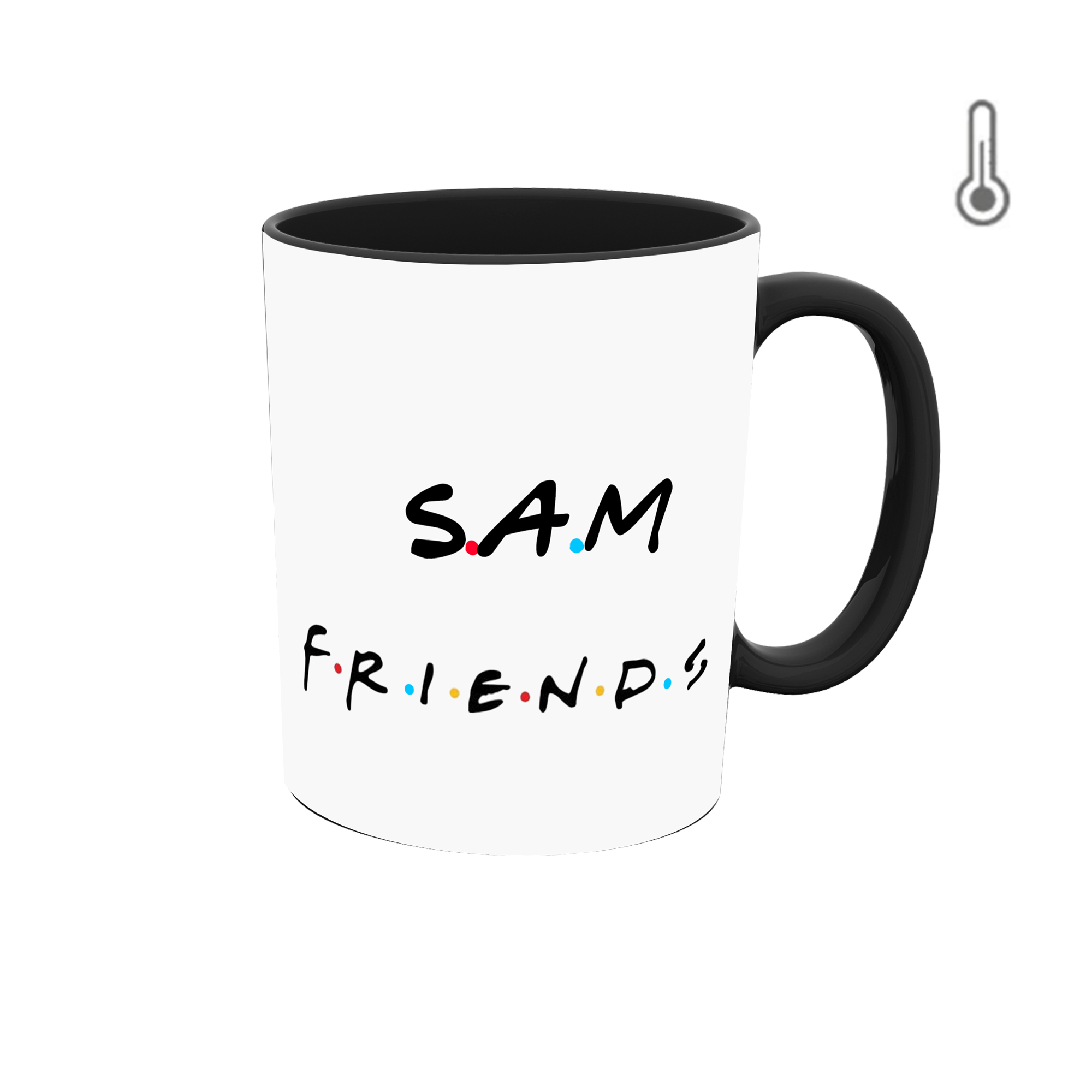 ماگ حرارتی طرح اسم سام مدل فرندز