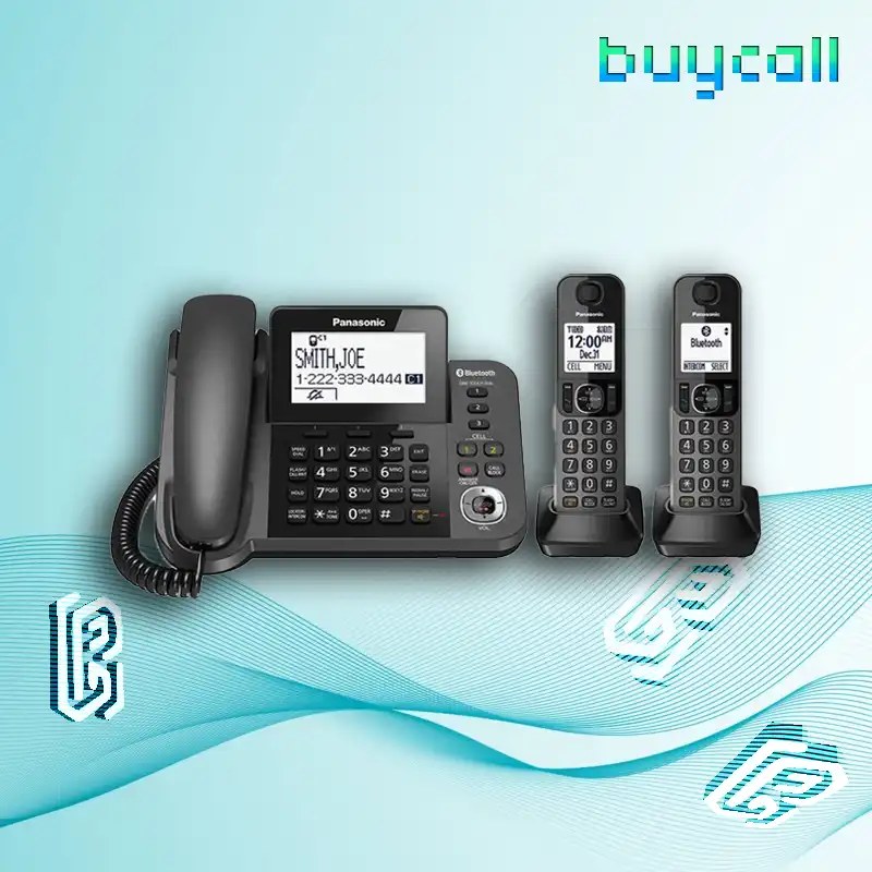 گوشی تلفن بی سیم پاناسونیک مدل KX-TGF322JX مشکی 12 ماهه پویان