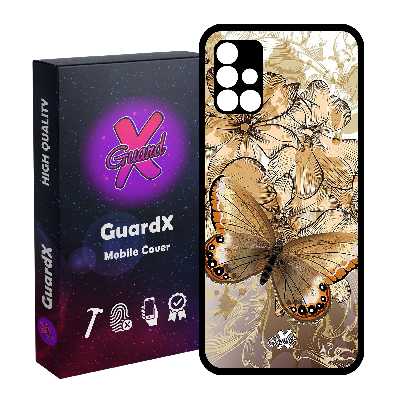 کاور گارد ایکس طرح پروانه مدل Glass10272 مناسب برای گوشی موبایل سامسونگ Galaxy M31s