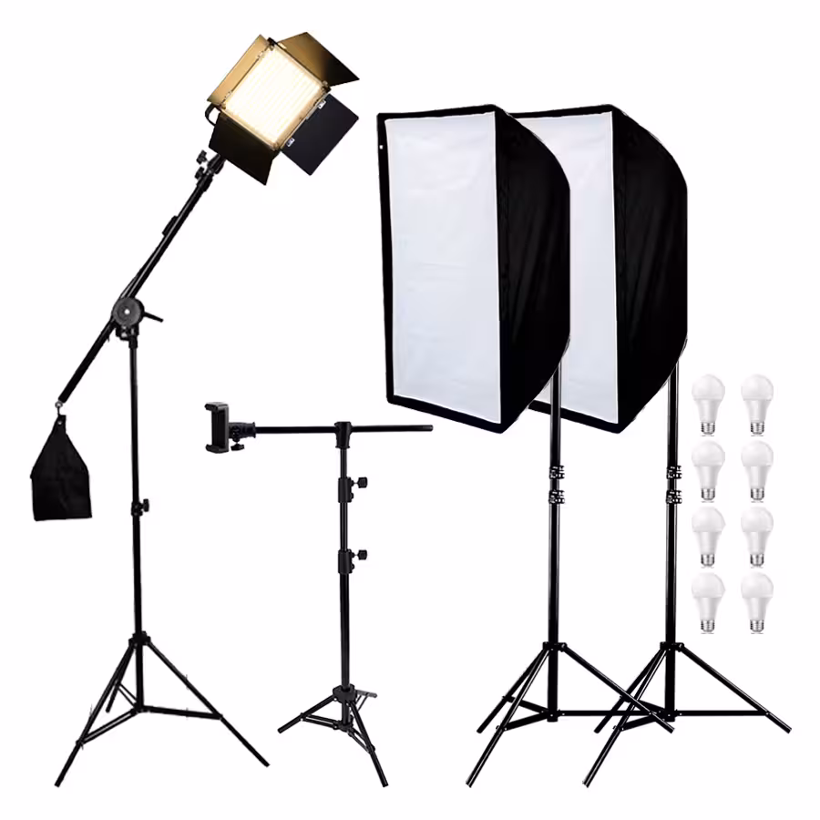 کیت سه شاخه S290-T و سافت باکس 4 لامپ D-kit25