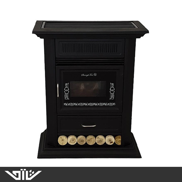 بخاری گازی شارق توس 25000 مدل هیوا مشکی