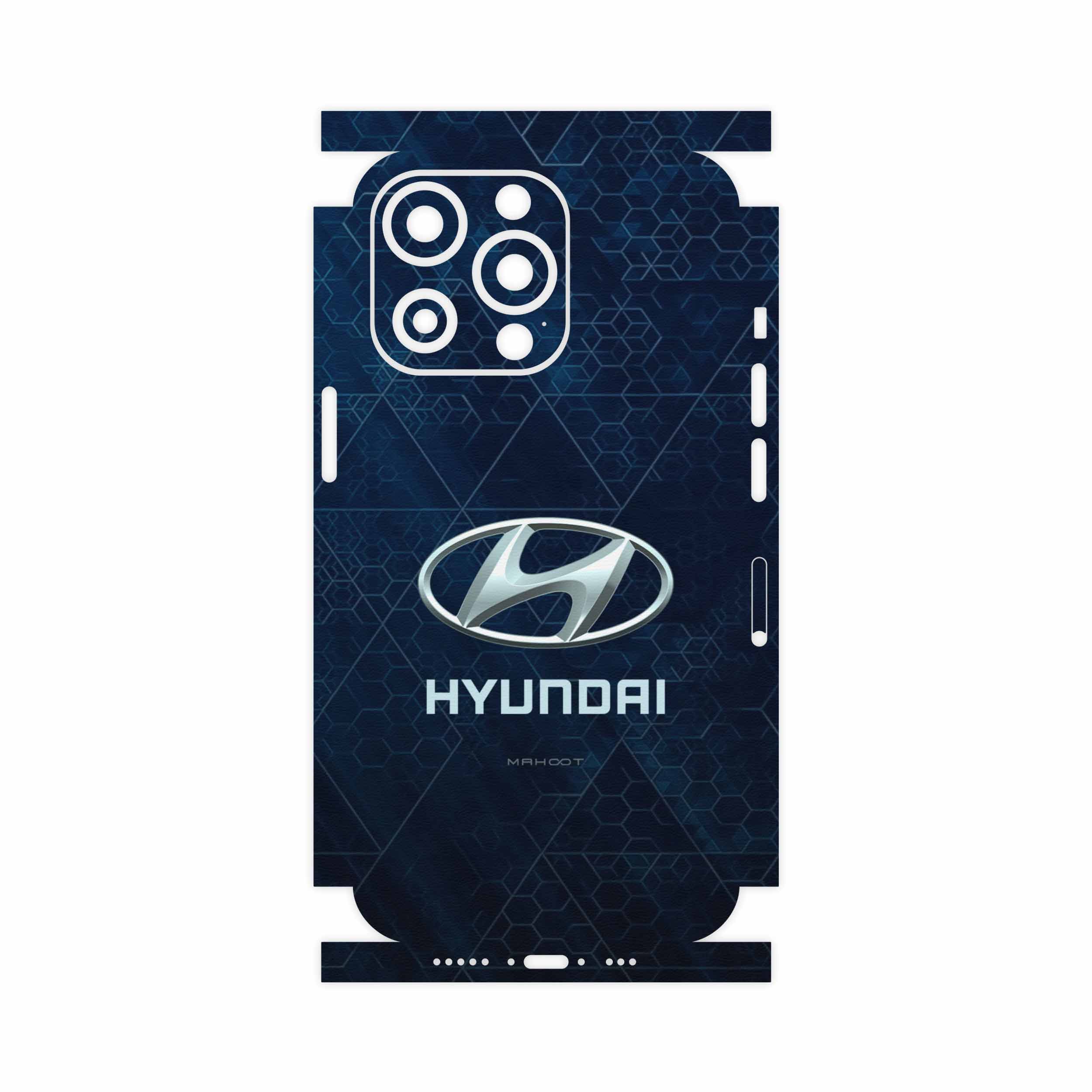 برچسب پوششی ماهوت مدل Hyundai-Logo-FullSkin مناسب برای گوشی موبایل اپل iphone 13 Pro