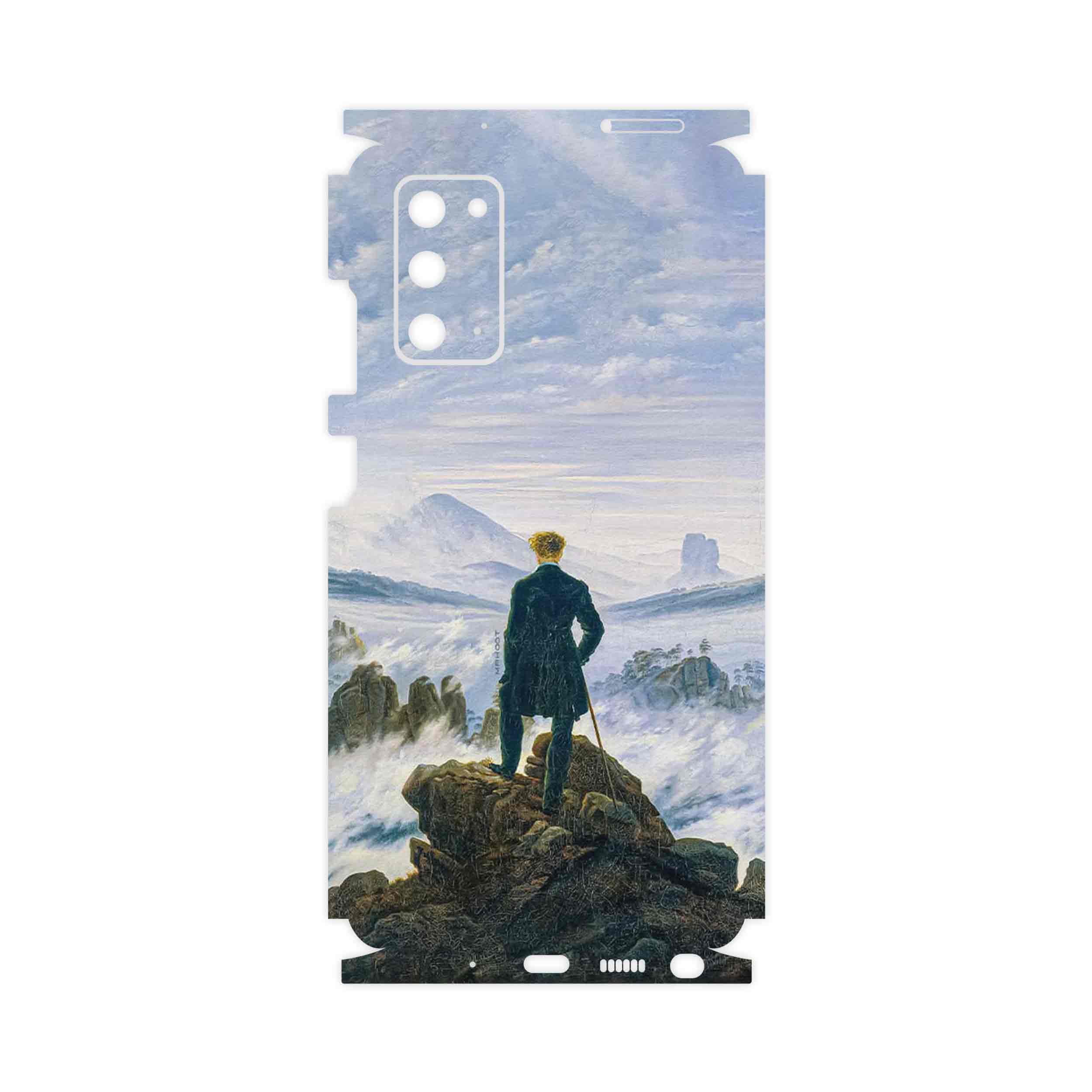 برچسب پوششی ماهوت مدل Wanderer above the Sea of Fog-FullSkin مناسب برای گوشی موبایل سامسونگ Galaxy Note 20