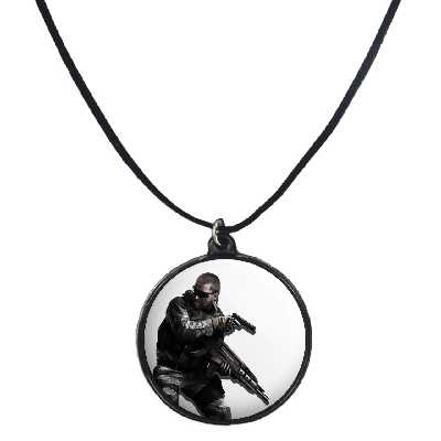 گردنبند پرمانه طرح call of duty کد pmb.26403مدل دو طرفه