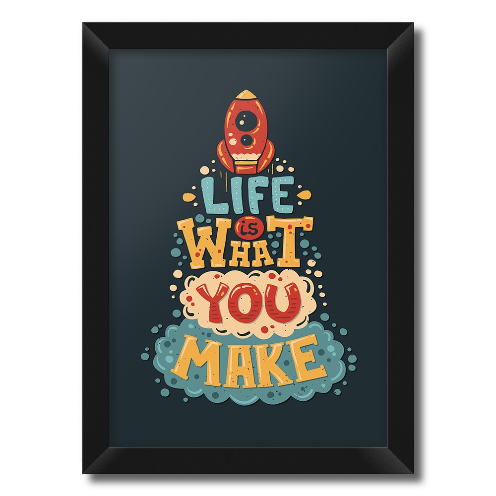 تابلو فنچ آرت طرح Life Is کد QT102B-CO