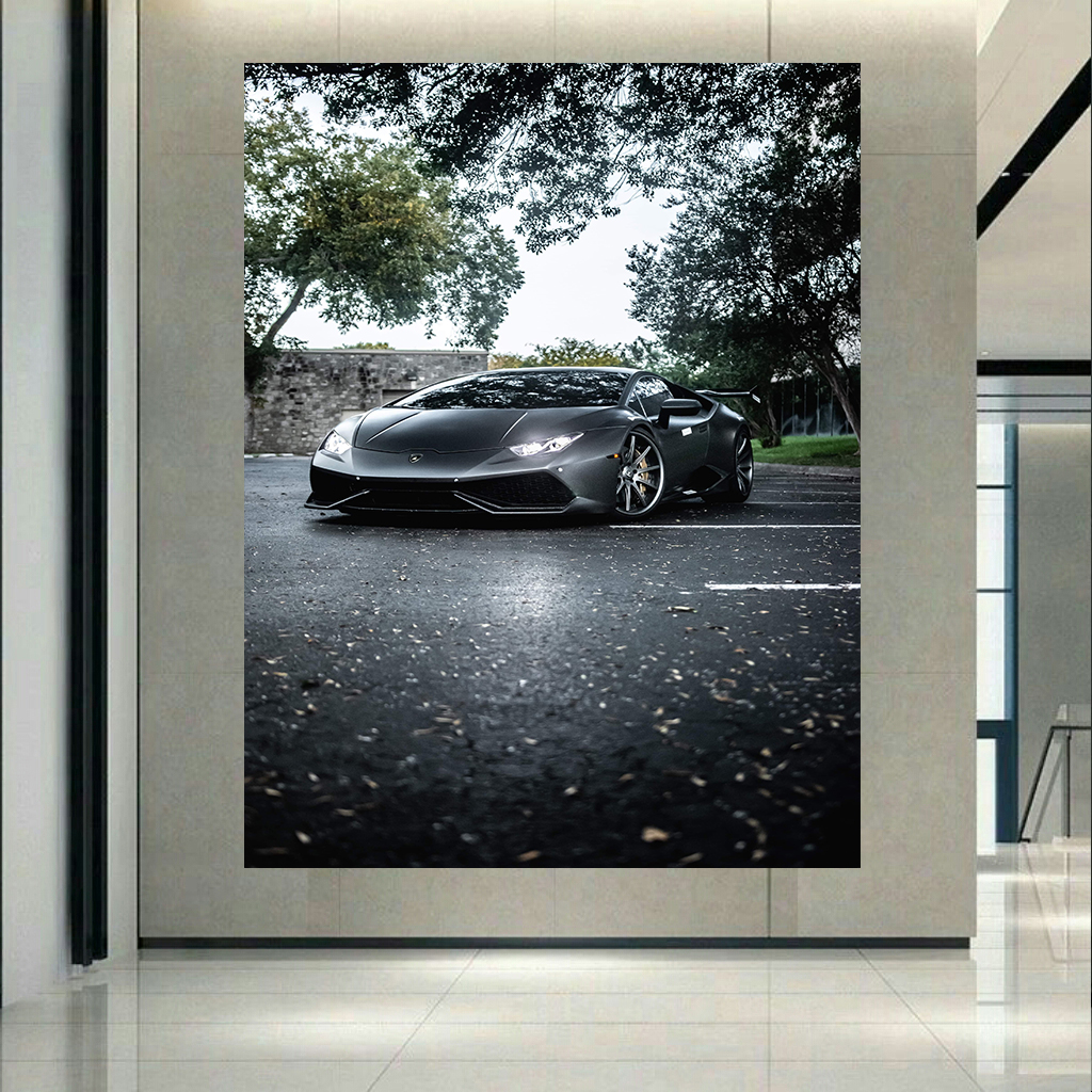 تابلو بوم طرح ماشین مدل لامبورگینی هوراکان کد AR2513