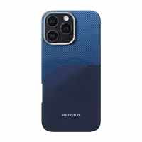 قاب آیفون 16 پرو مکس برند پیتاکا مدلPITAKA StarPeak Tactile Woven（Over The Horizon） مناسب برای Apple iPhone 16 Pro Max