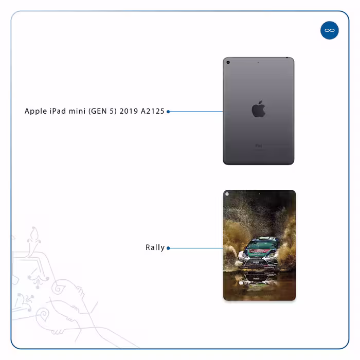 برچسب پوششی ماهوت مدل Rally مناسب برای تبلت اپل iPad mini (GEN 5) 2019 A2125