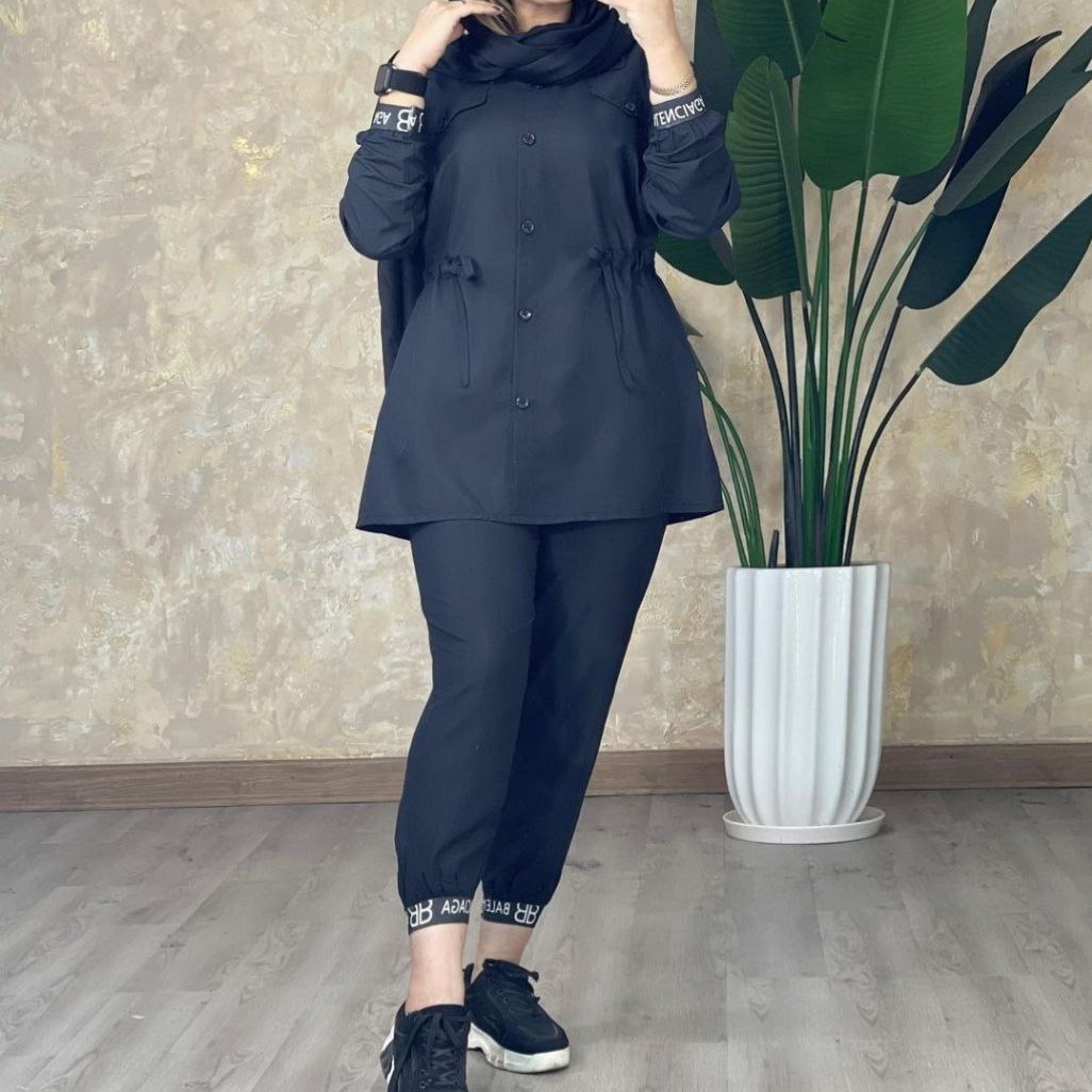 مانتو و شلوار زنانه مانتو و شلوار داکرون تونیک و شلوار