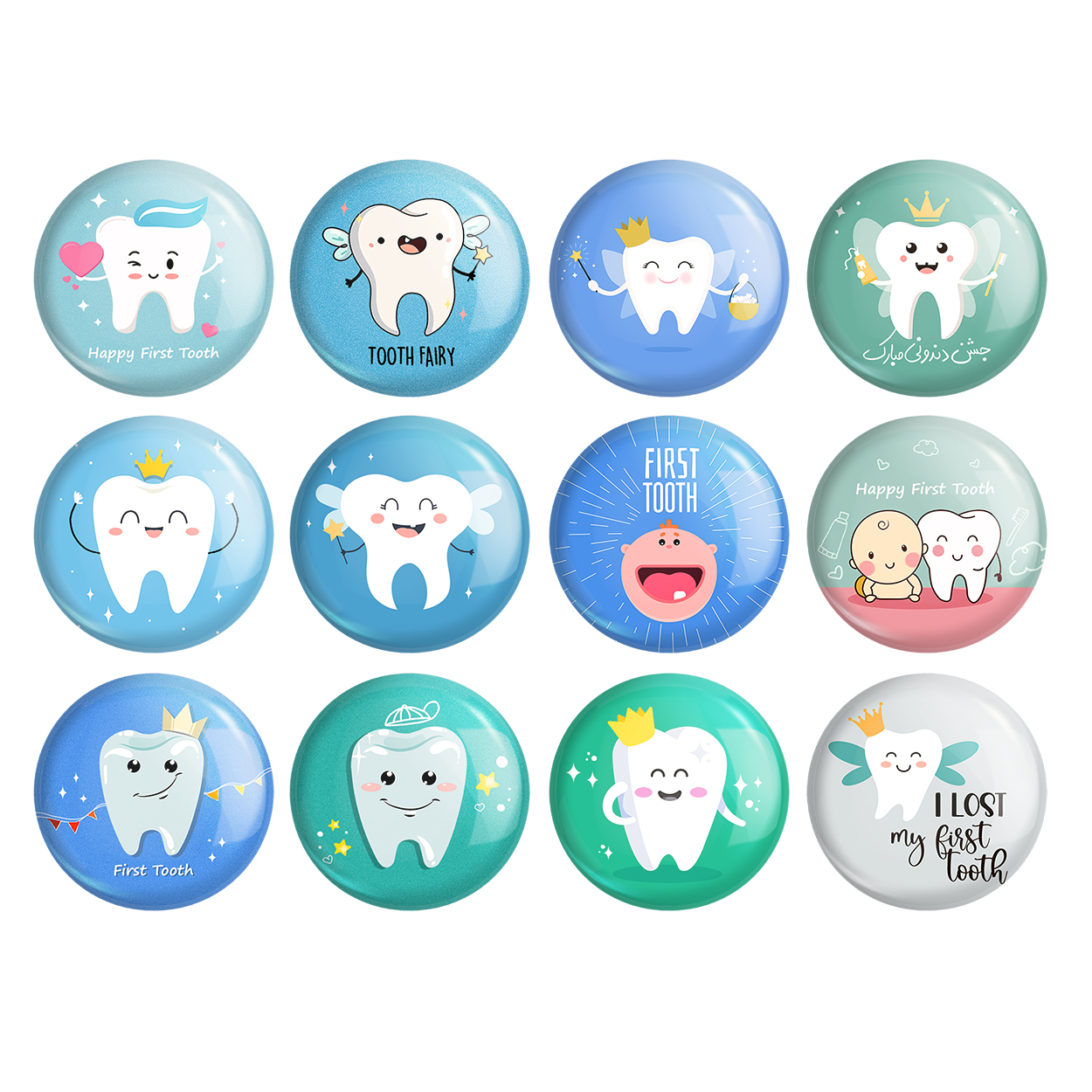 پیکسل خندالو مدل جشن دندونی پسرونه کد 413 مجموعه 12 عددی