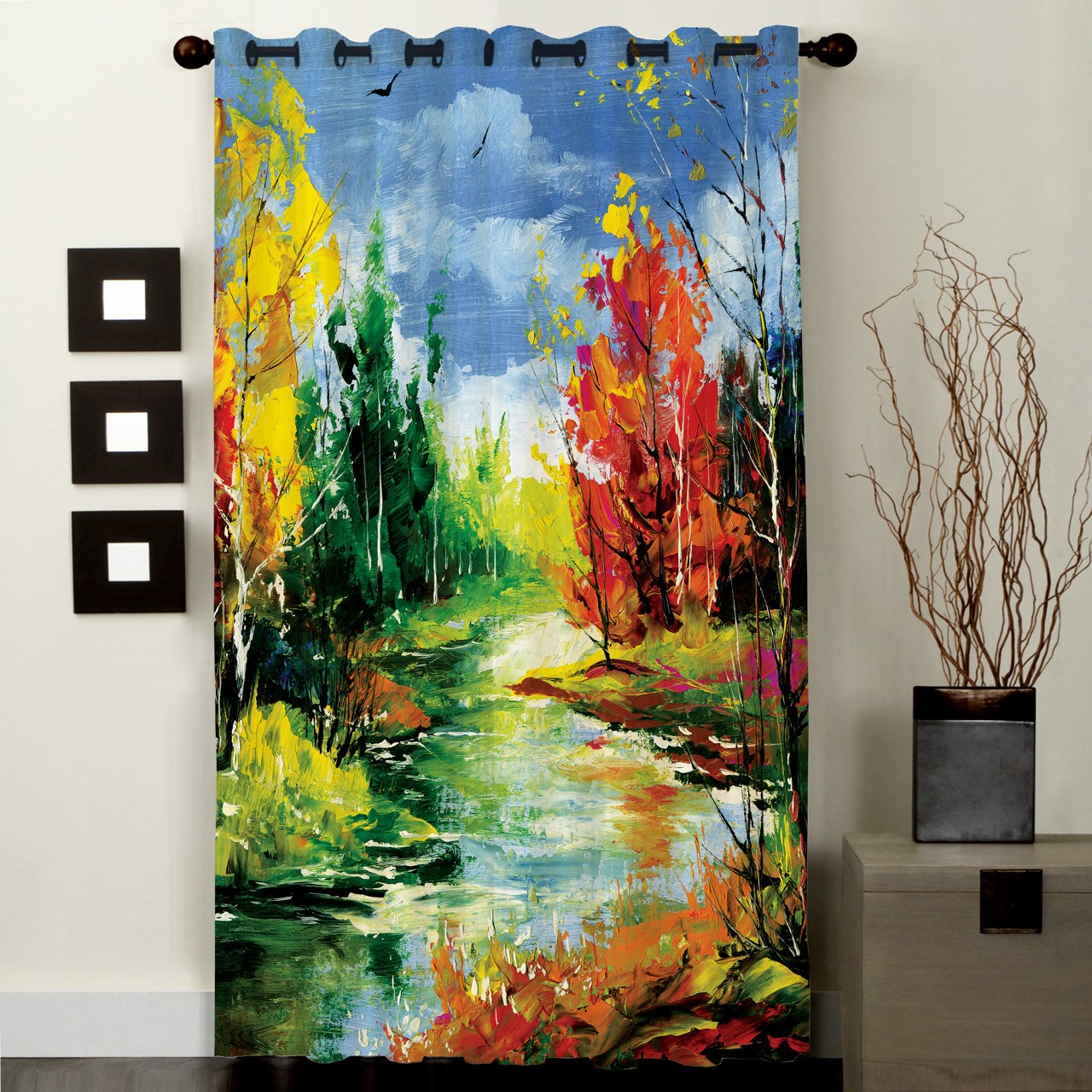 پرده رنس مدل C1-50111 ارتفاع 290 سانتی متر