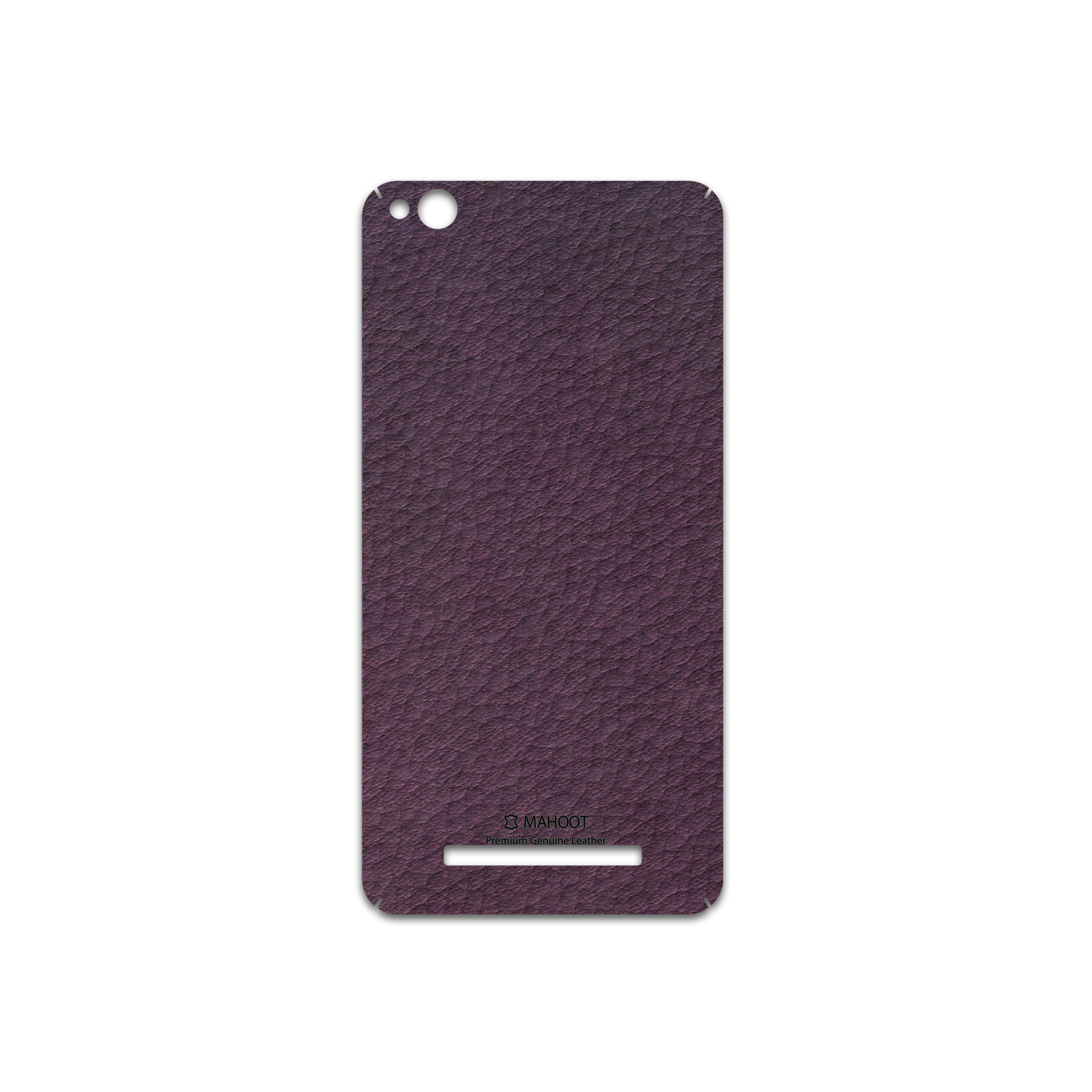 برچسب پوششی ماهوت مدل Purple-Leather مناسب برای گوشی موبایل شیائومی Redmi 4A