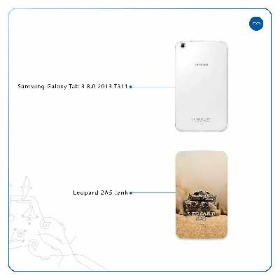 برچسب پوششی ماهوت مدل Leopard 2A5 tank مناسب برای تبلت سامسونگ Galaxy Tab 3 8.0 2013 T311