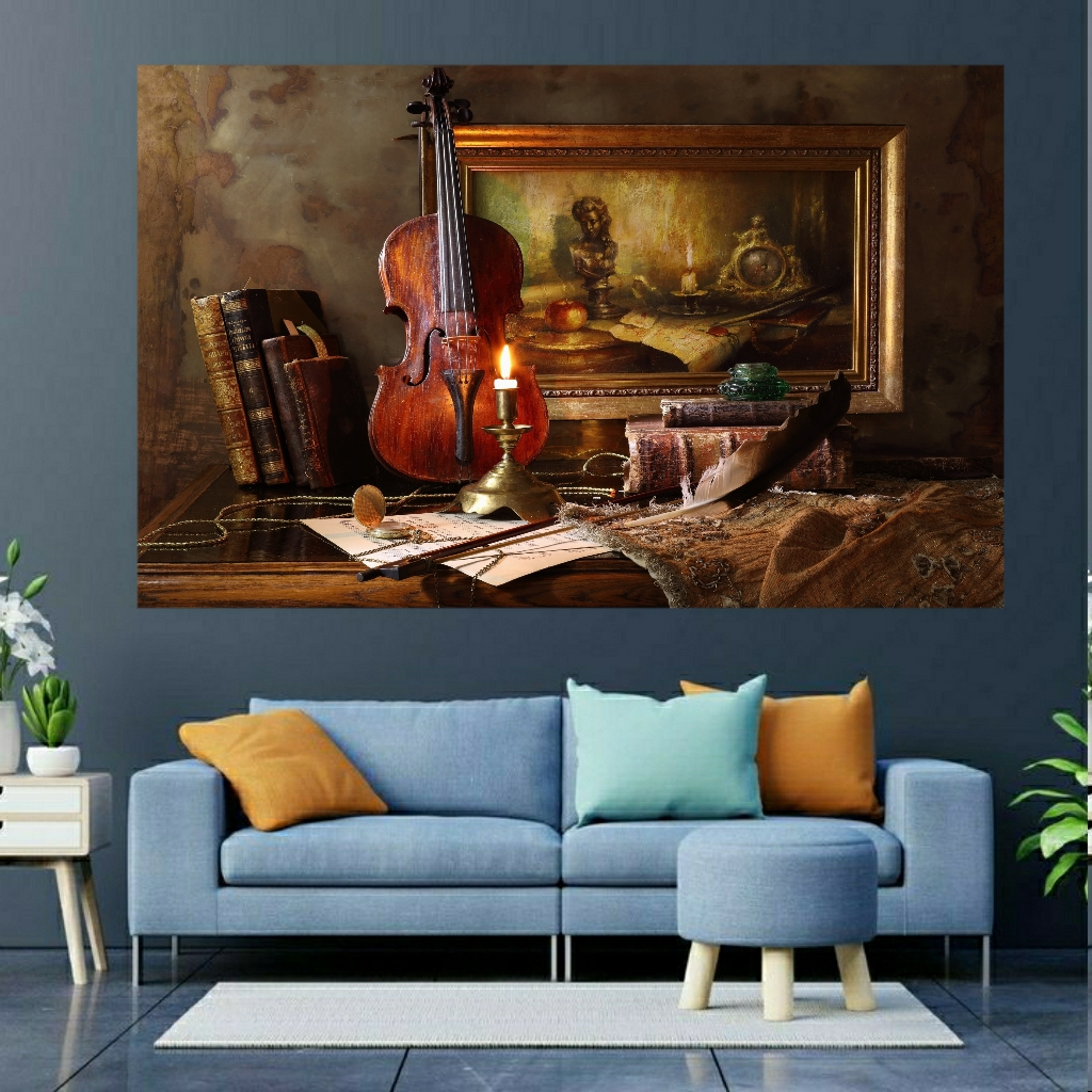تابلو بوم طرح کلاسیک و ویولن مدل SDB317