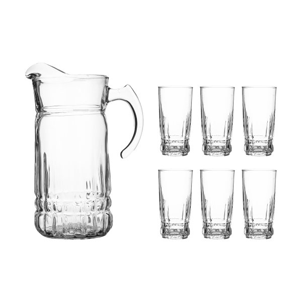 سرویس پارچ و لیوان 7 پارچه کد 2019