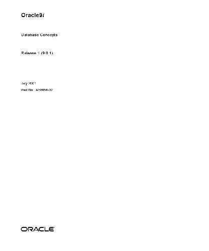 خرید و دانلود نسخه کامل کتاب Oracle9i Database Concepts