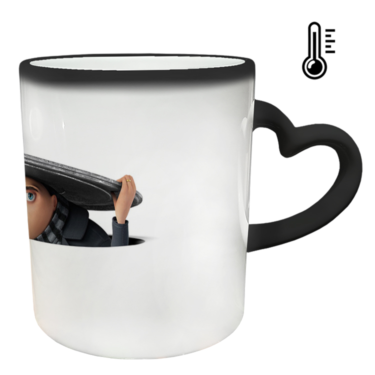 ماگ حرارتی مدل دسته قلبی طرح مینیون کد 11