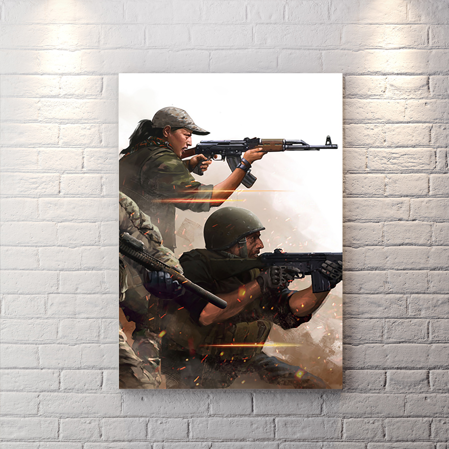 تابلو اتاق گیمینگ طرح بازی insurgency با زمینه روشن BAs-4991