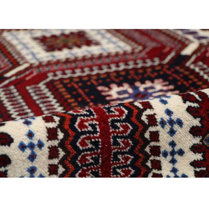 فرش دستبافت دو و نیم متری مدل قشقایی یلمه کد 990727