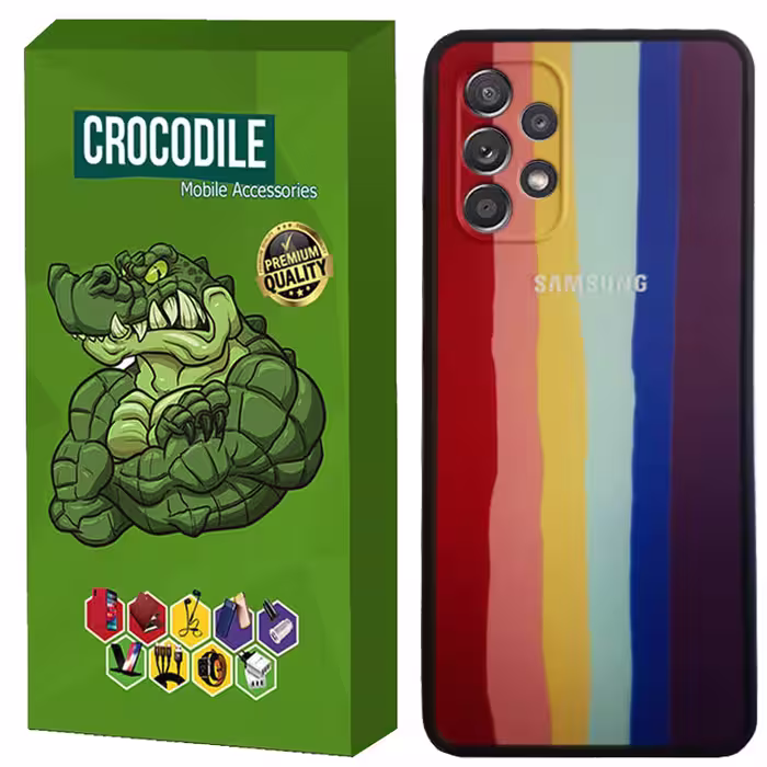 کاور کروکودیل مدل Rainbow2 مناسب برای گوشی موبایل سامسونگ Galaxy A23 4G