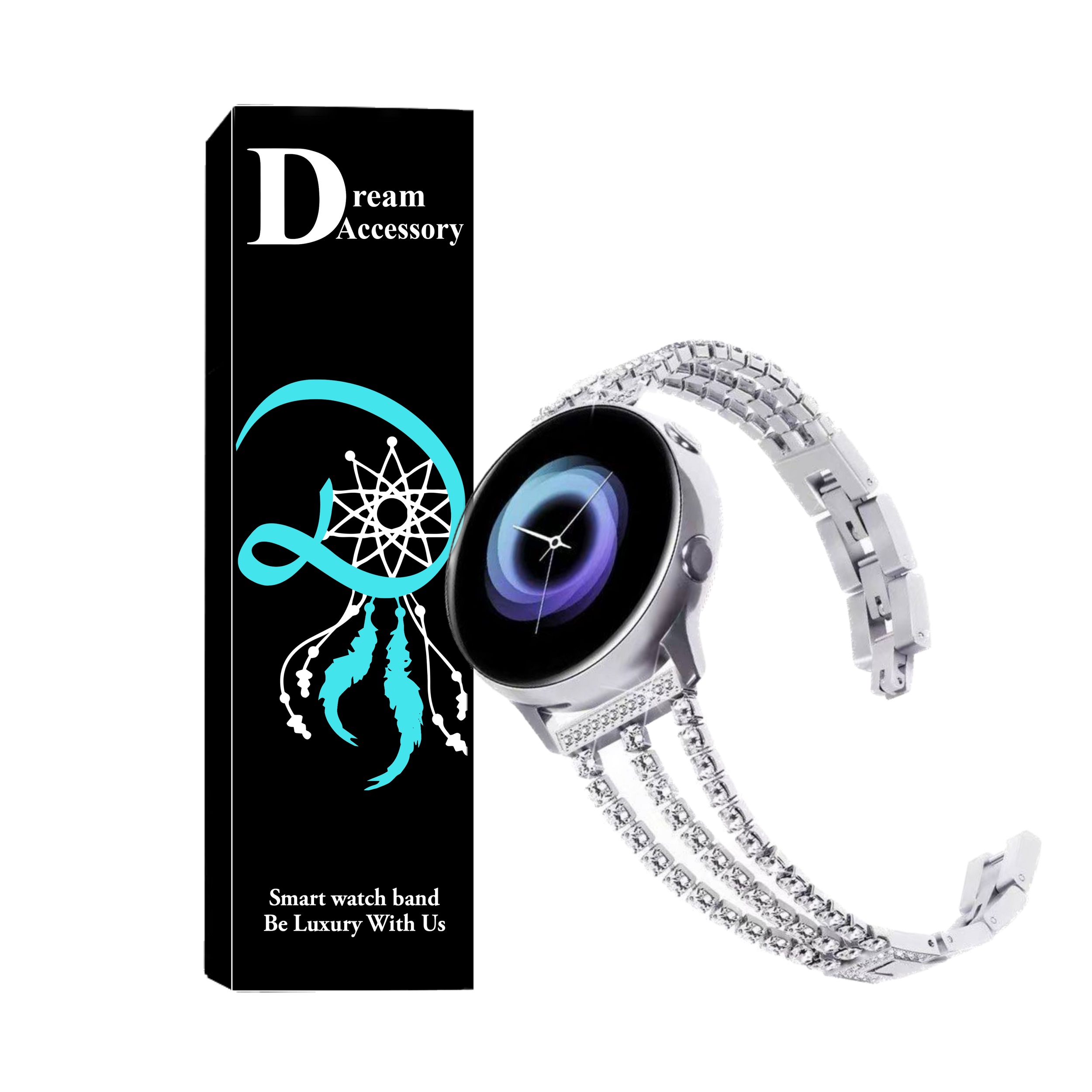 بند دریم مدل Diamond مناسب برای ساعت هوشمند آمازفیت GTS 4 mini